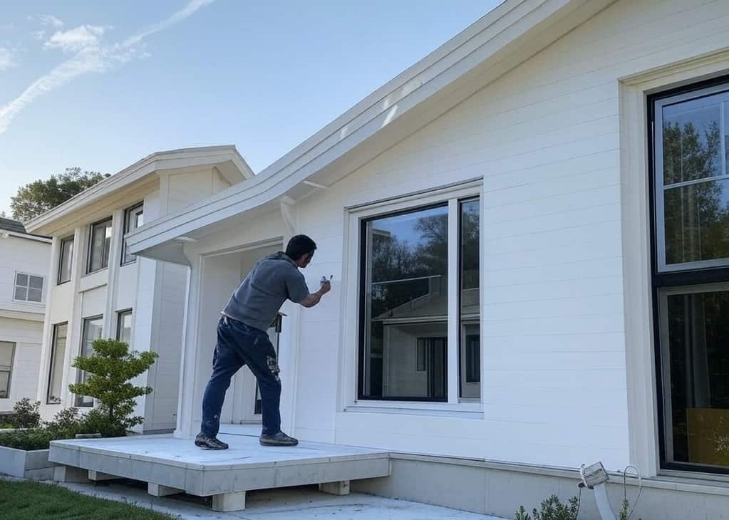 profesionales rehabilitando edificio en marbella